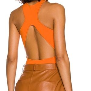A.L.C. Pierce Bodysuit in Orange Sz Medium NWT